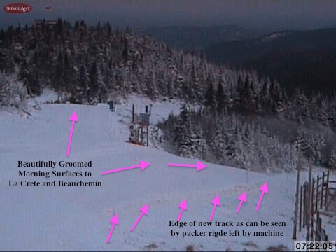 Web Cam Snap Shots Courtesy of www.tremblant.ca