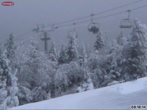 Snowy Summit Scene overlooking top of Duncan.