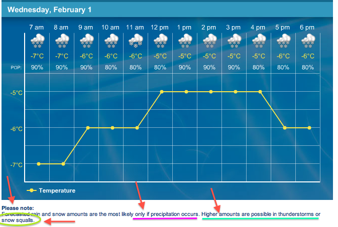 Screenshot Courtesy of The Weather Network.