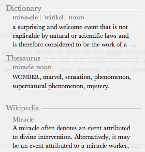 Definition Courtesy Mac Online dictionary.