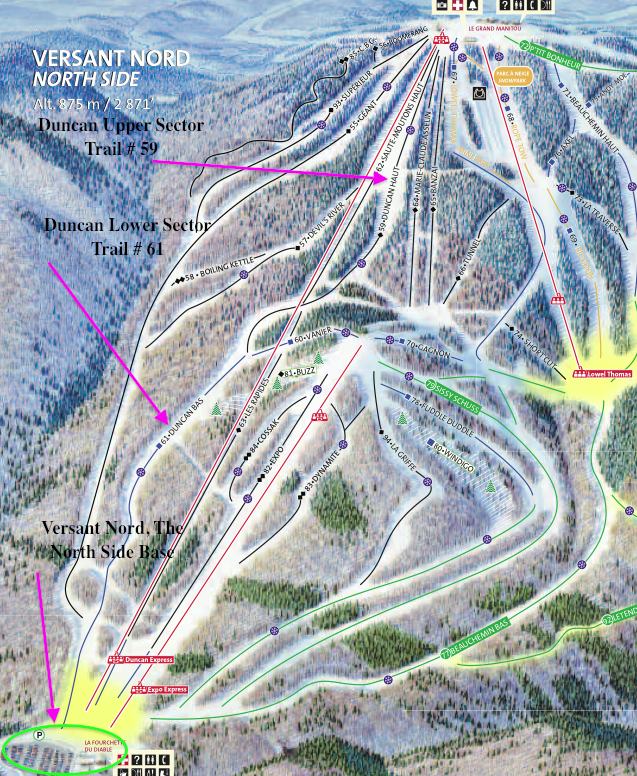Screenshot of Downloadable PDF. Trail Map, Courtesy of Tremblant.ca
