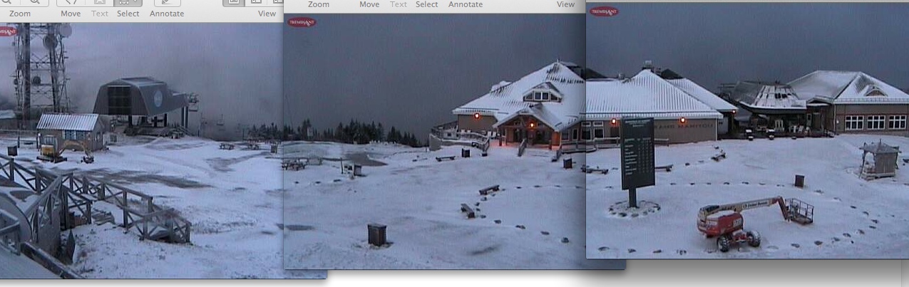 Web Cam Snap Shots Courtesy of Tremblant.ca