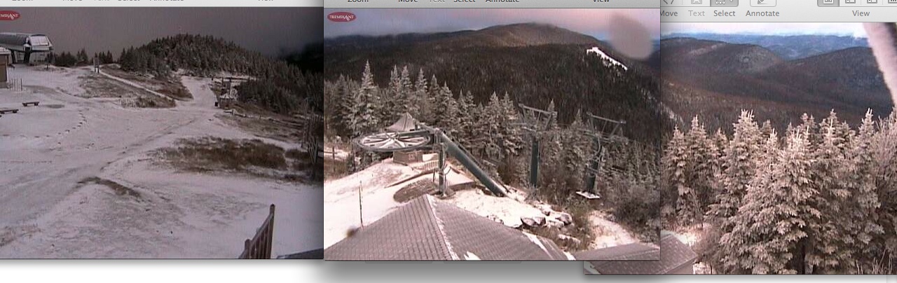 Web Cam Snap Shots Courtesy of Tremblant.ca