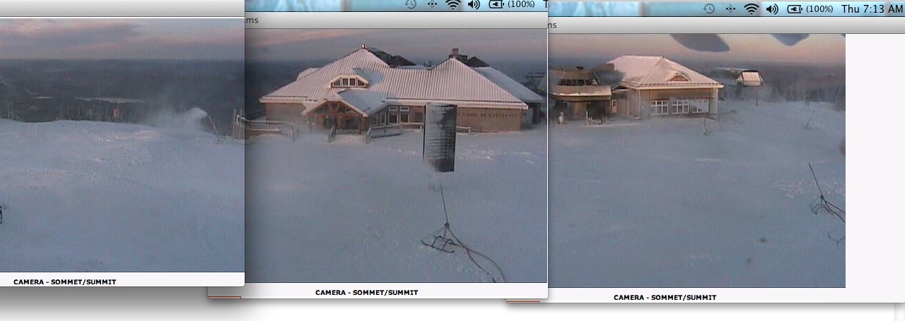 Webcam Snap Shots Courtesy of www.tremblant.ca