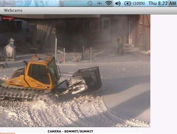 Webcam Snap Shot Courtesy of www.tremblant.ca