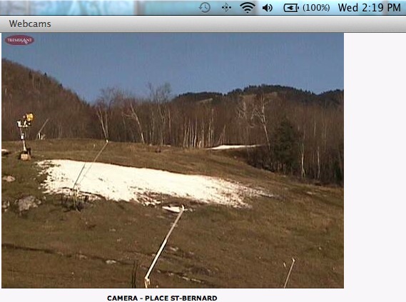 Webcam Snap Shot Courtesy of www.tremblant.ca