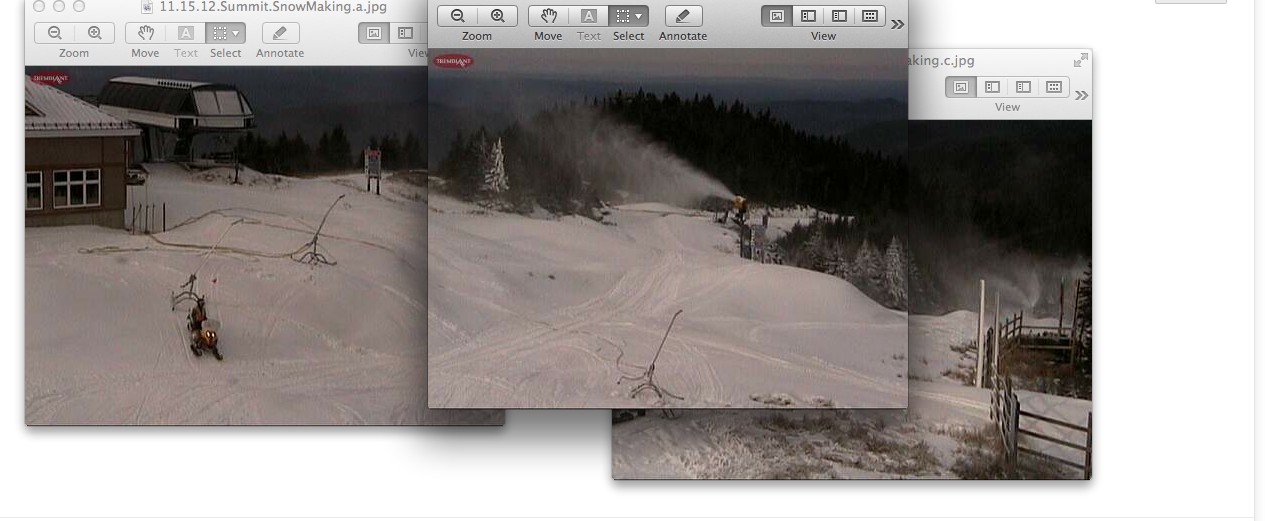 Webcam Snap Shots Courtesy of www.tremblant.ca