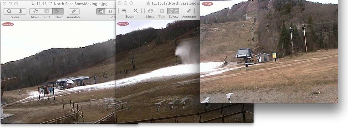Webcam Snap Shots Courtesy of www.tremblant.ca