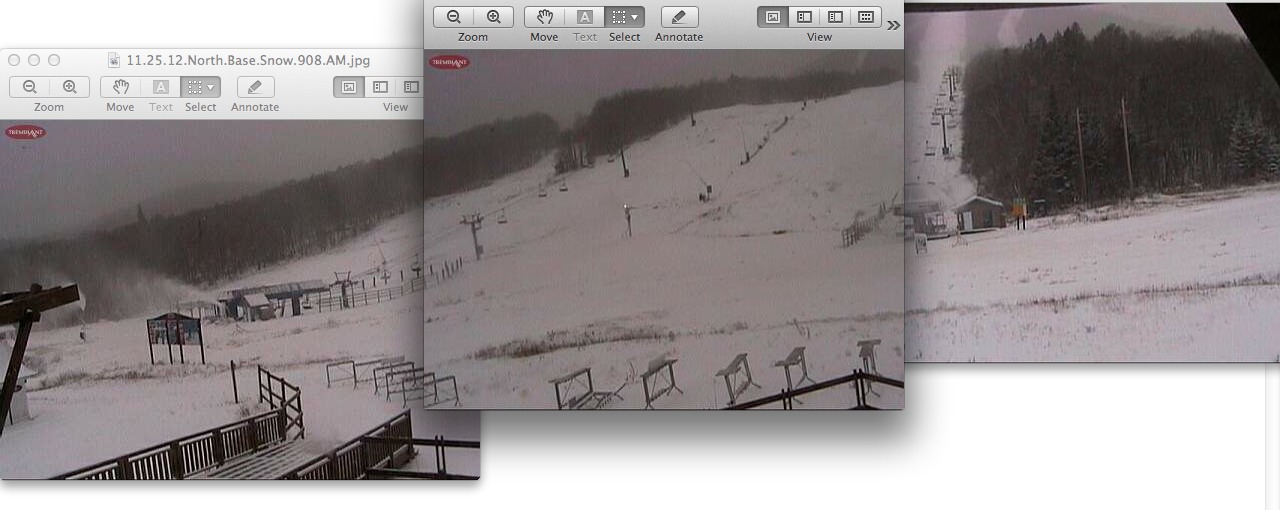 Webcam Snap Shots Courtesy of www.tremblant.ca