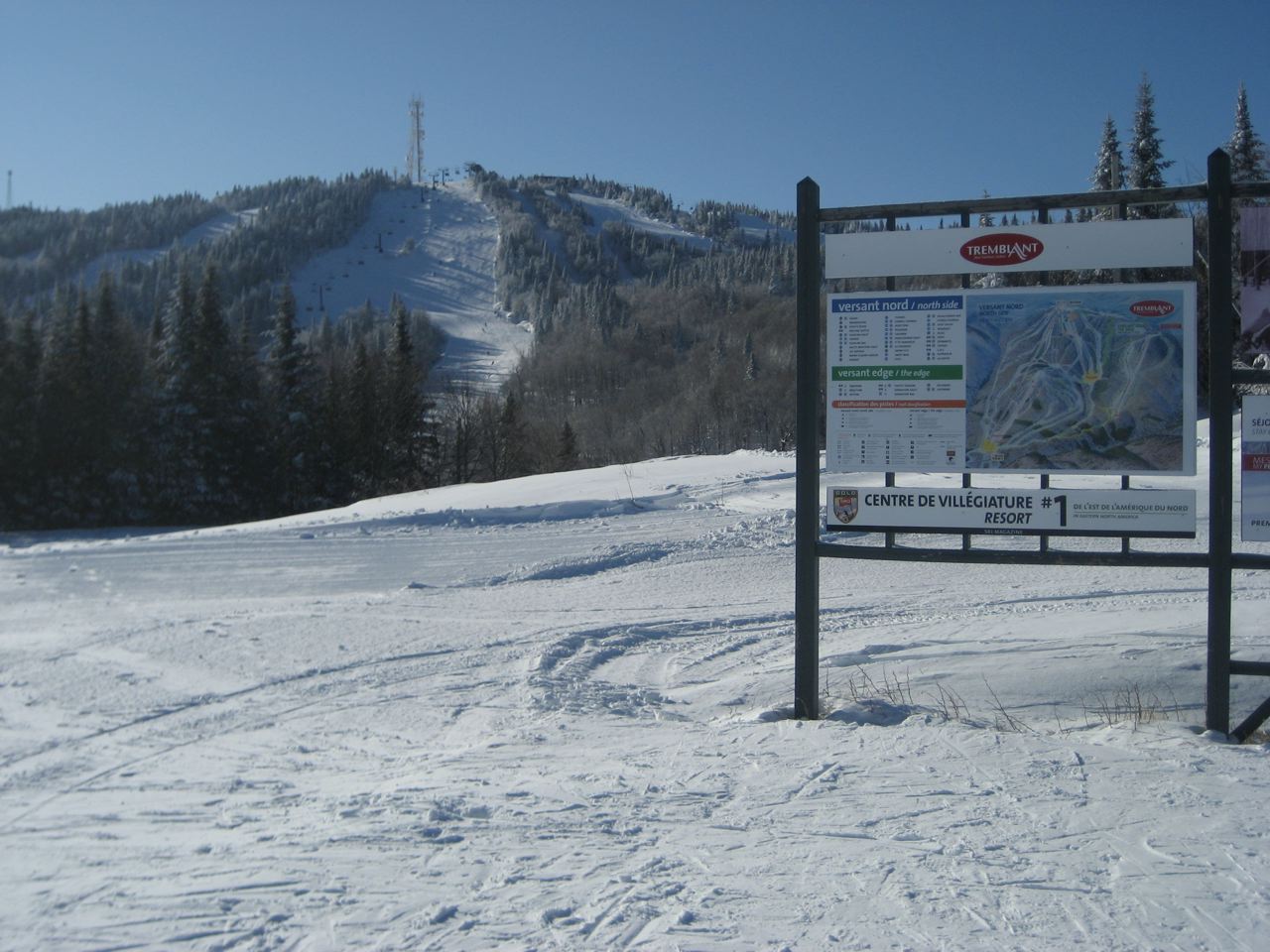 All the natural beauty of Tremblant shone under a brilliant sky... Should be more of the same today!