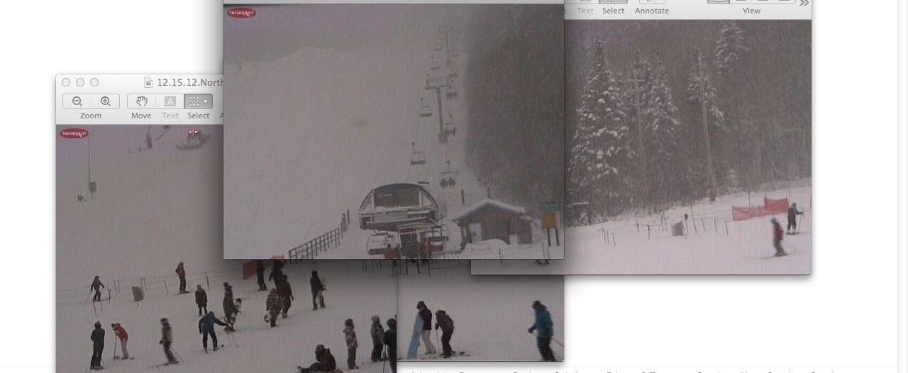 Web Cam Snap Shots Courtesy of Tremblant.ca