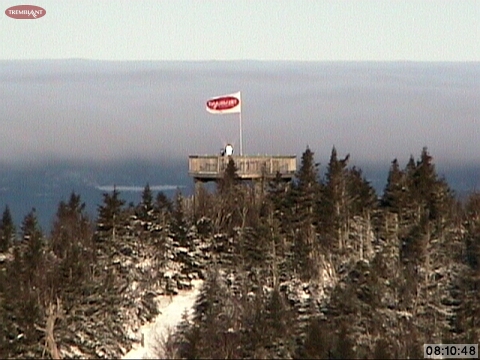 Looking NorthWest from the Summit. These Valley Fog Clouds should disappear as the Sun gets some heat working on them.