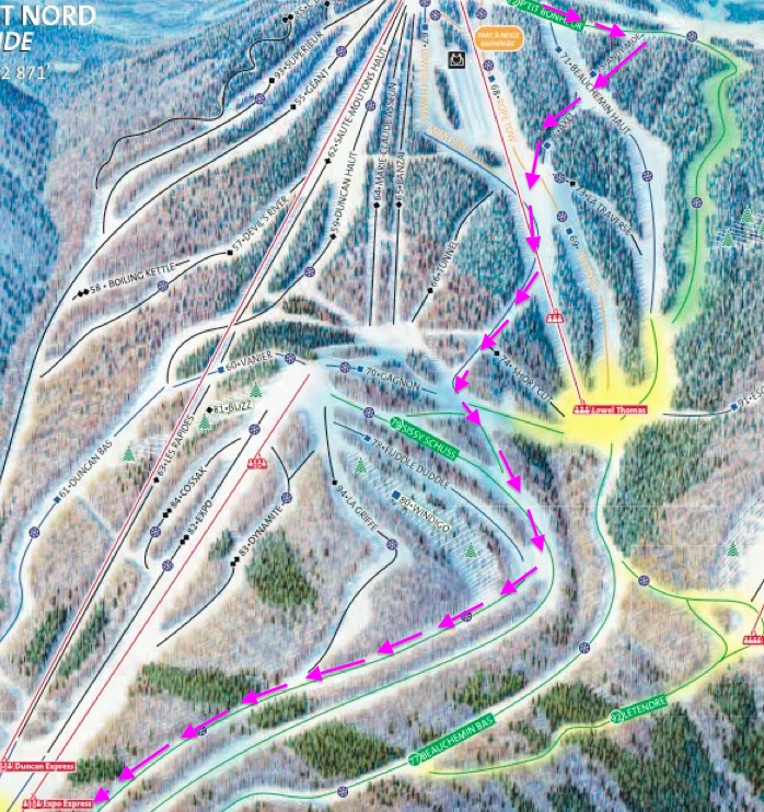 Excerpt of PDF Trail Map Courtesy of Tremblant.ca