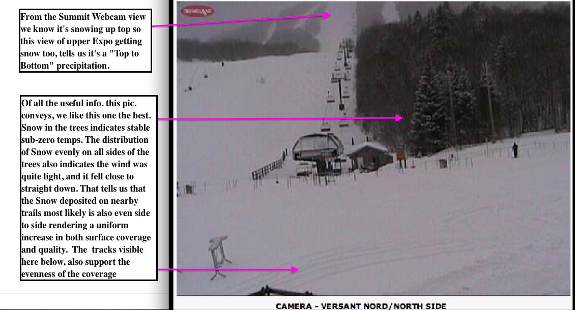 Web Cam Snap Shots Courtesy of Tremblant.ca
