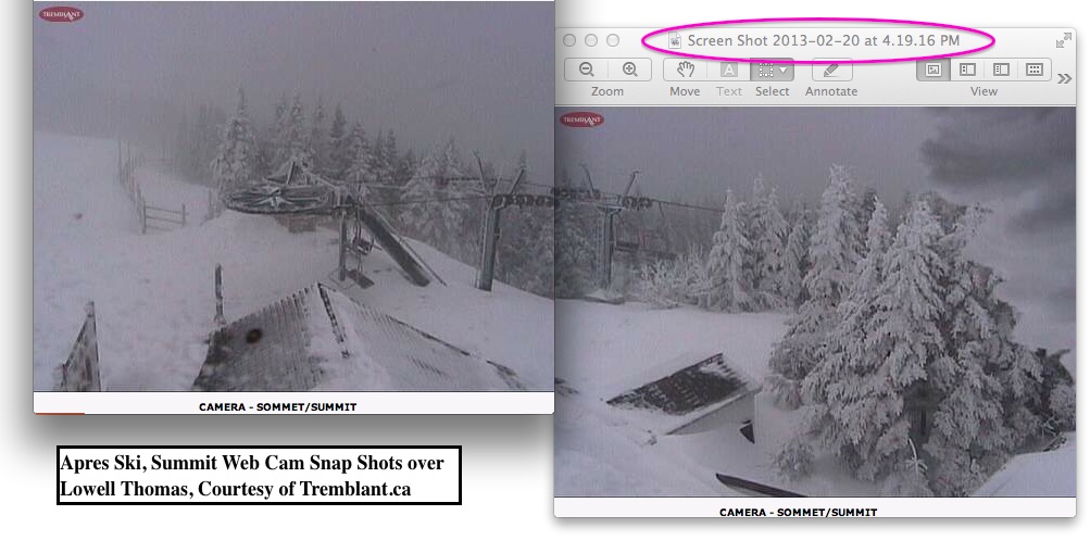 Web Cam Snap Shots Courtesy of Tremblant.ca