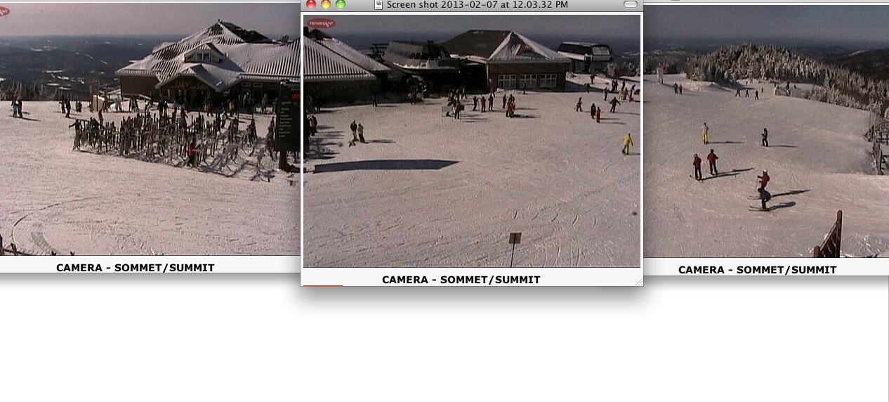 Web Cam Snap Shots From This Date, Courtesy, Tremblant.ca