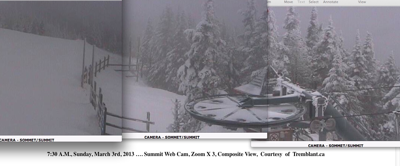 Web Cam Snap Shots Courtesy of Tremblant.ca