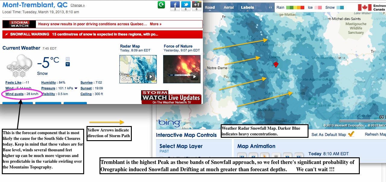 Screenshots, Courtesy of The Weather Network.