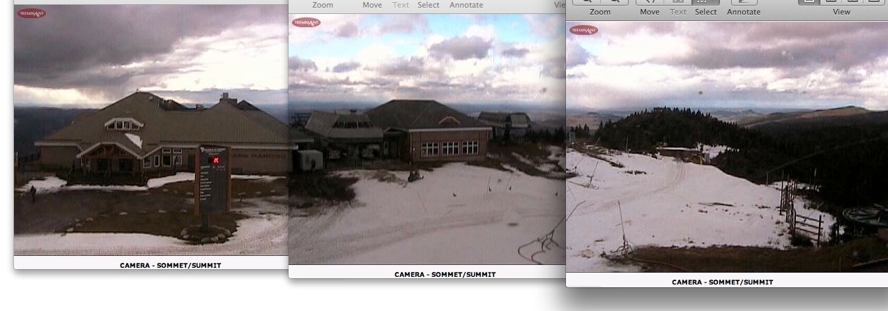 Web Cam Snap Shots Courtesy of Tremblant.ca