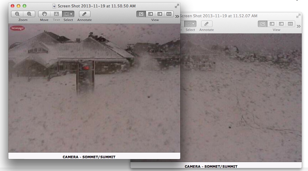 Web Cam Snap Shots Courtesy of Tremblant.ca