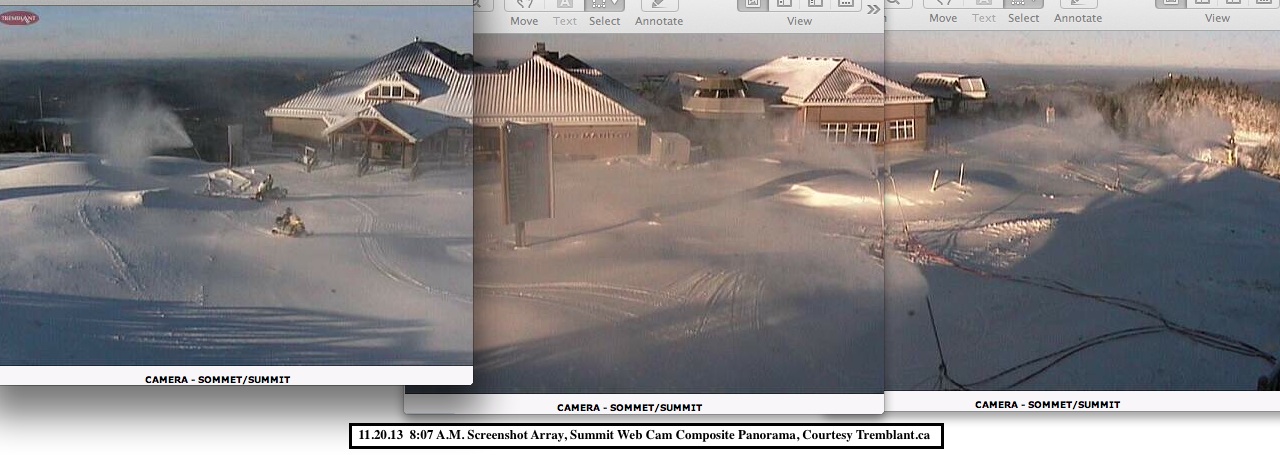 Web Cam Snap Shots Courtesy Tremblant.ca