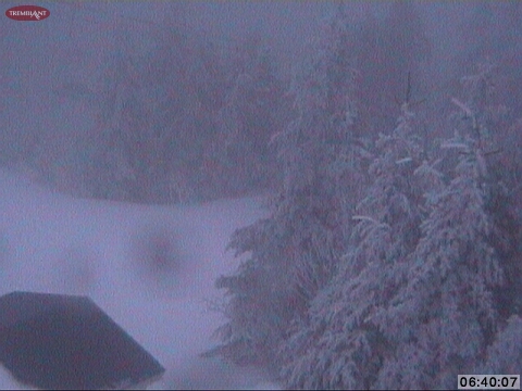 This picture may change during the day, but so far, our Summit still has snow in the trees, so we will call this snap shot &quot;BEFORE&quot;.