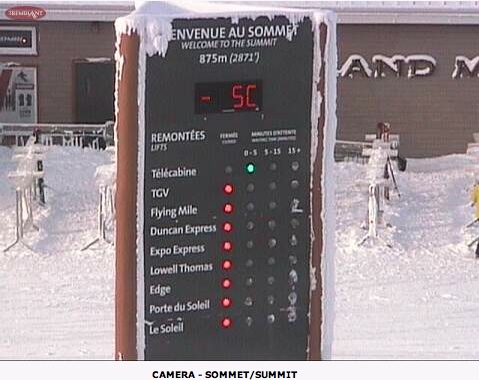 Web Cam Snap Shots Courtesy of Tremblant.ca