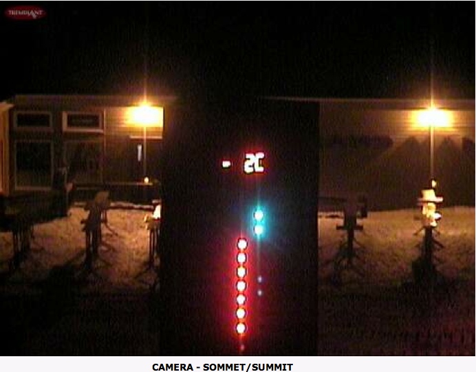 Web Cam Snap Shot Courtesy of Tremblant.ca
