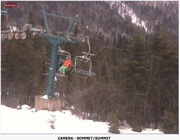 web cam snap shot Courtesy of Tremblant.ca