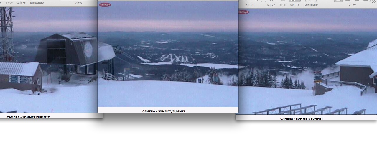 Web Cam Snap Shots, Courtesy of Tremblant.ca