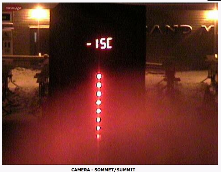 Web Cam Snap Shot Courtesy of Tremblant.ca