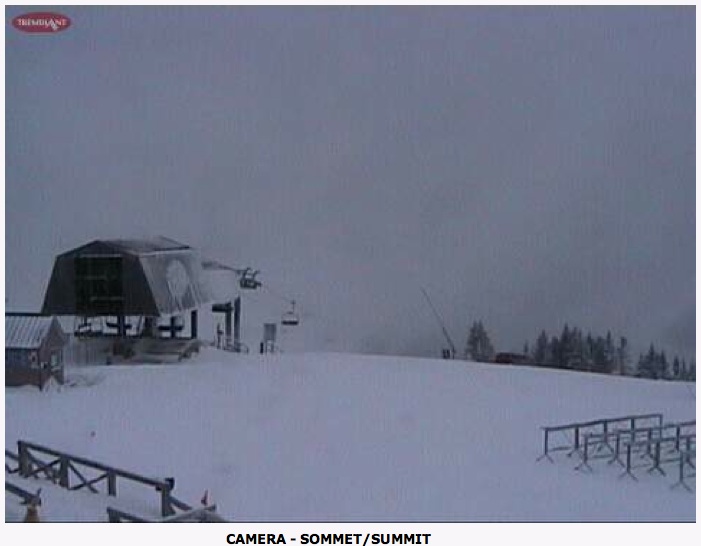 Web Cam Snap Shot Courtesy of Tremblant.ca