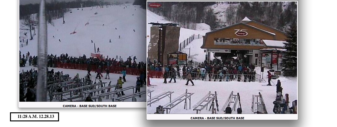 Web Cam Snap Shot Courtesy of Tremblant.ca