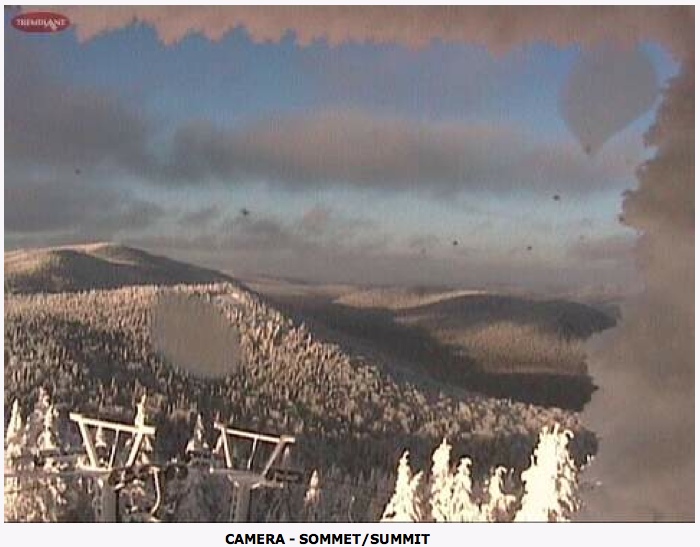 Web Cam Snap Shot Courtesy of Tremblant.ca
