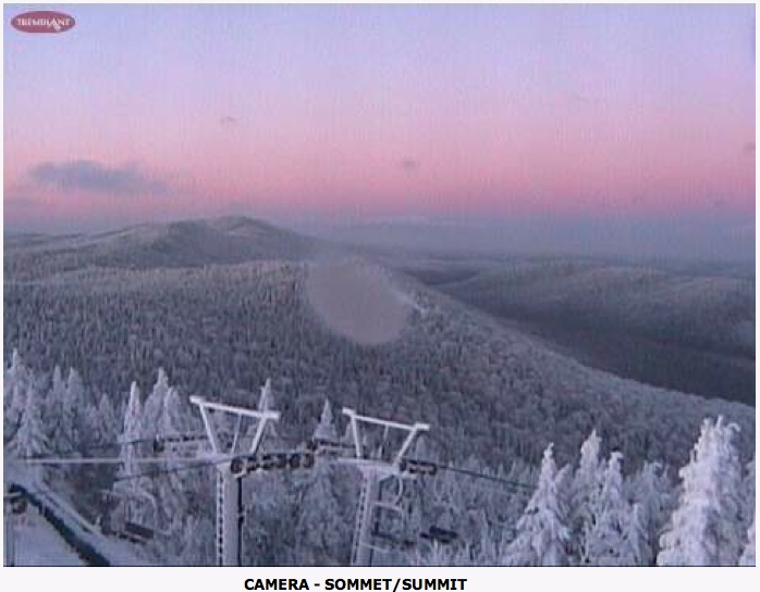 Web Cam Snap Shot Courtesy of Tremblant.ca