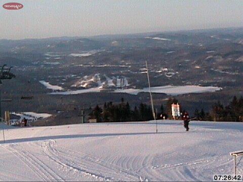 A Classic Winter Morning looking over Grey Rocks from the Summit.