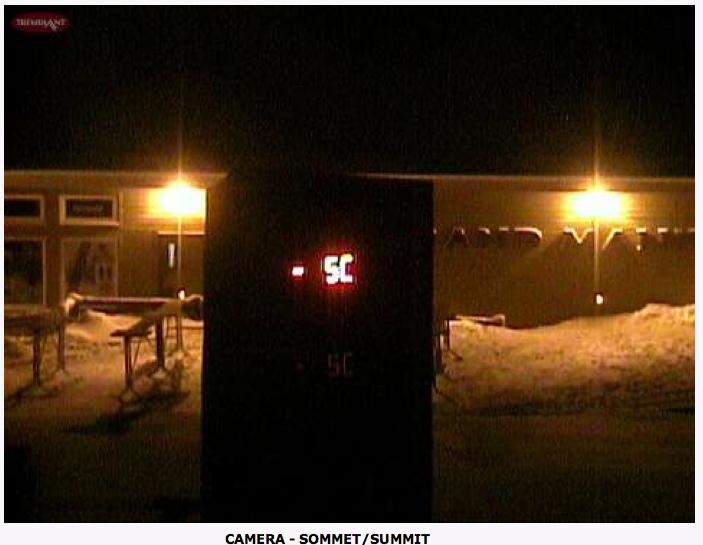 Web Cam Snap Shot Courtesy of Tremblant.ca