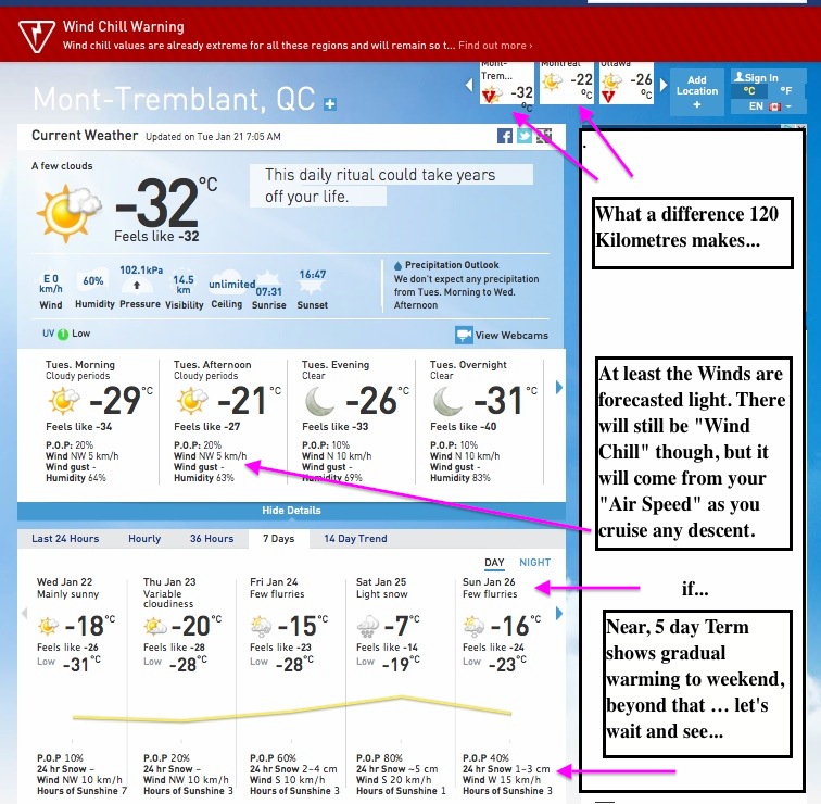 Screenshot courtesy of The Weather Network.