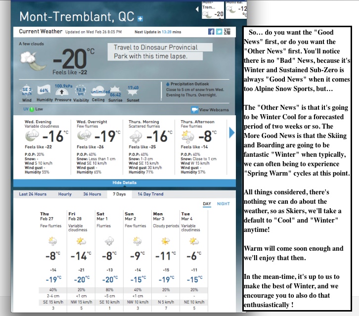 Screenshot Courtesy of The Weather Network.