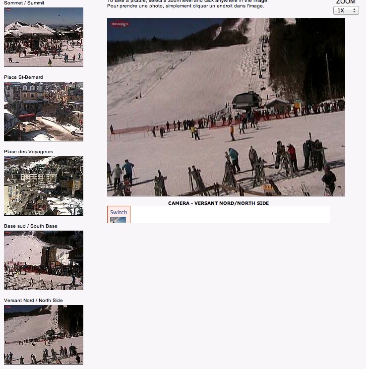 Web Cam Snap Shot Courtesy of Tremblant.ca