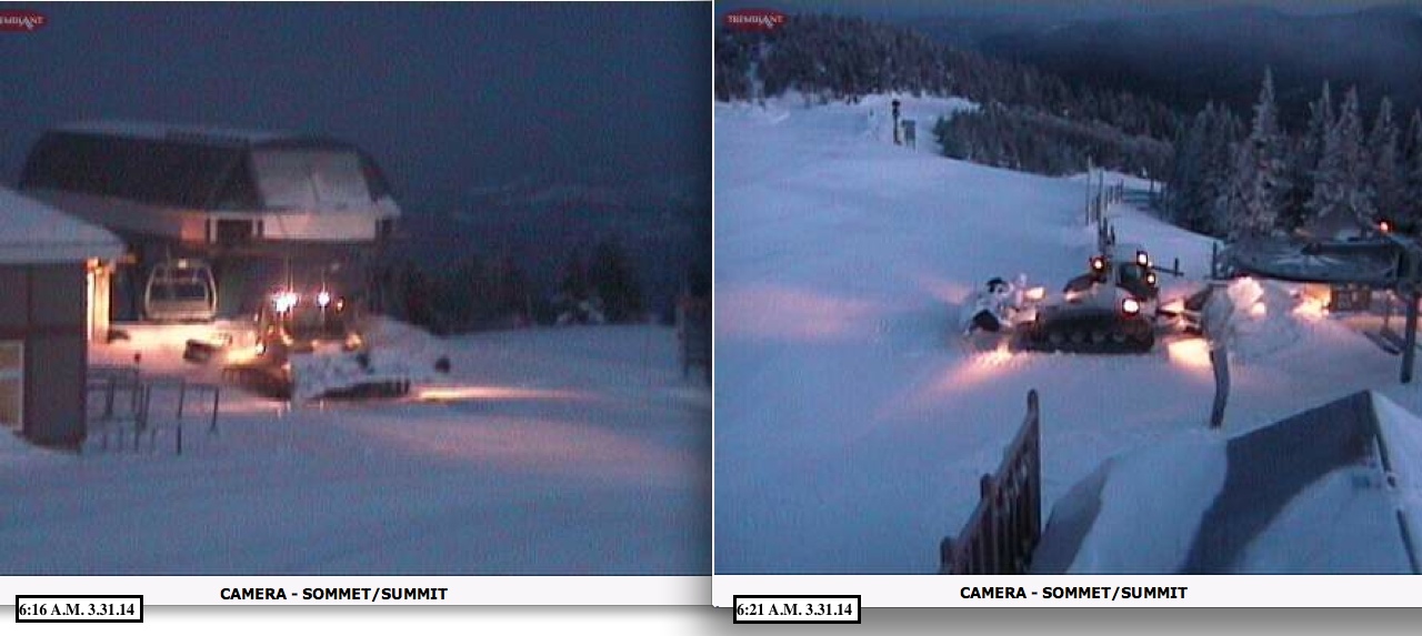 Web Cam Snap Shots Courtesy of Tremblant.ca