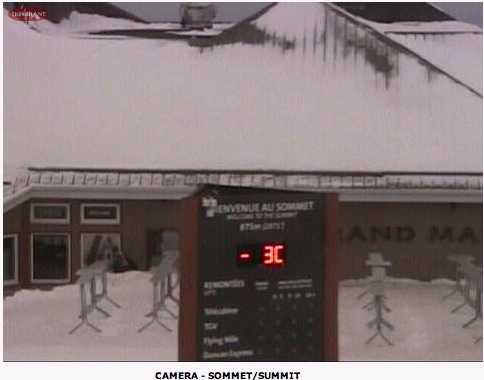 Web Cam Snap Shot Courtesy of Tremblant.ca