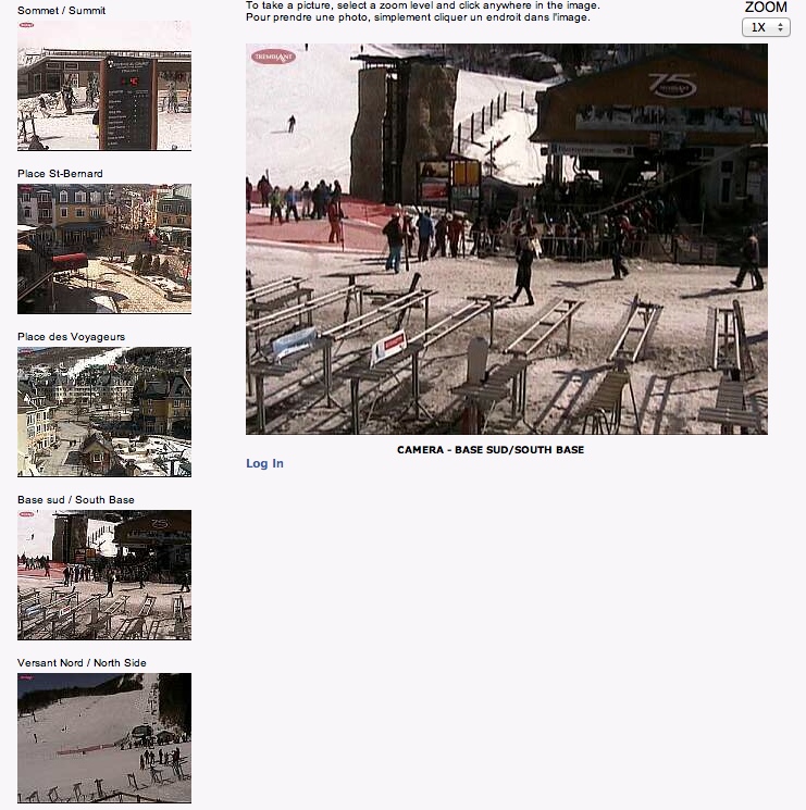 Web Cam Snap Shot Courtesy of Tremblant.ca