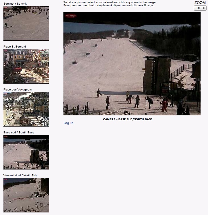 Web Cam Snap Shots Courtesy of Tremblant.ca