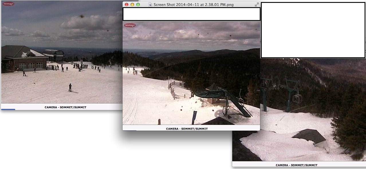 Web Cam Snap Shots Courtesy of Tremblant.ca