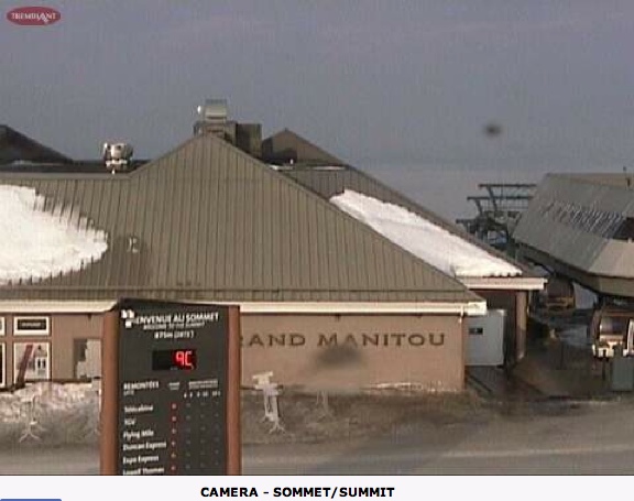 Web Cam Snap Shot Courtesy of Tremblant.ca