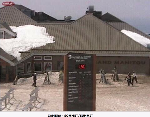 Web Cam Snap Shot Courtesy of Tremblant.ca