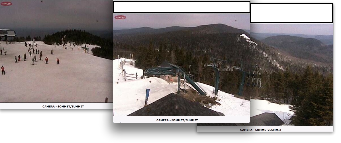 Web Cam Snap Shots Courtesy of Tremblant.ca