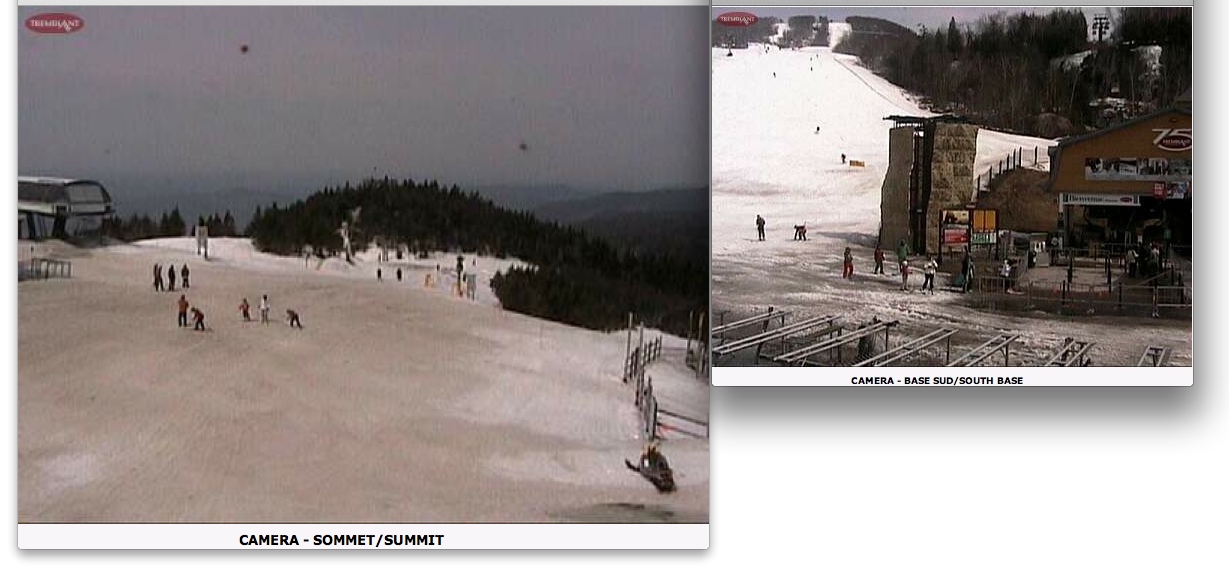 Web Cam Snap Shots Courtesy of Tremblant.ca
