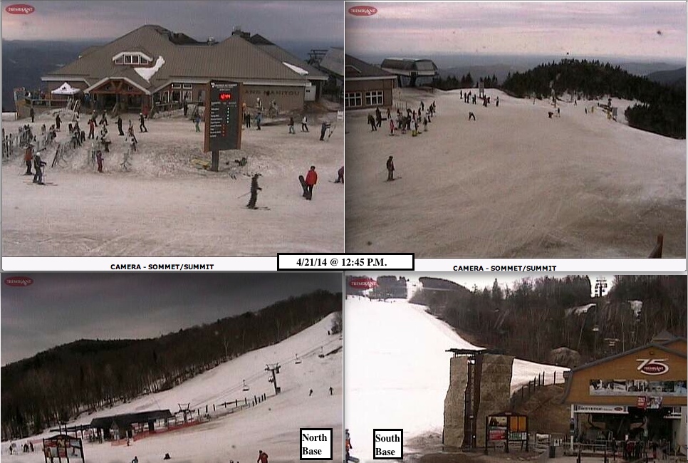 Web Cam Snap Shots Courtesy of Tremblant.ca